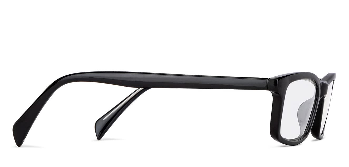 LENSKART PLUS Lenskart READERS | Black Rectangular Full Rim Reading Eyeglasses | For Men & Women | For 2.5 Power | LR E11058