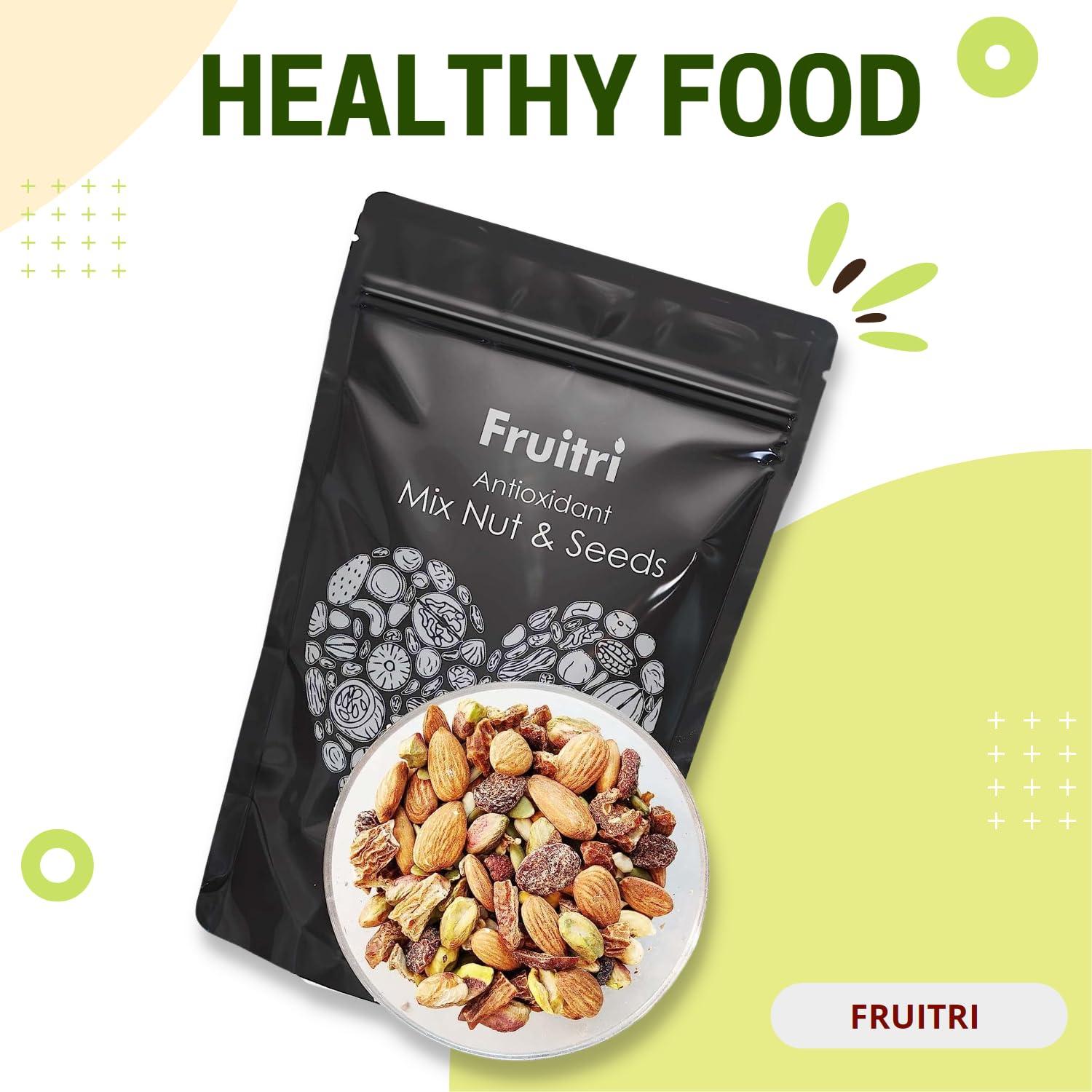 Fruitri Fruitri Antioxidant Nuts and Seeds Mix 200g, Seeds for eating, Super healthy mix dry fruits (Antioxidant Mix dry fruits)
