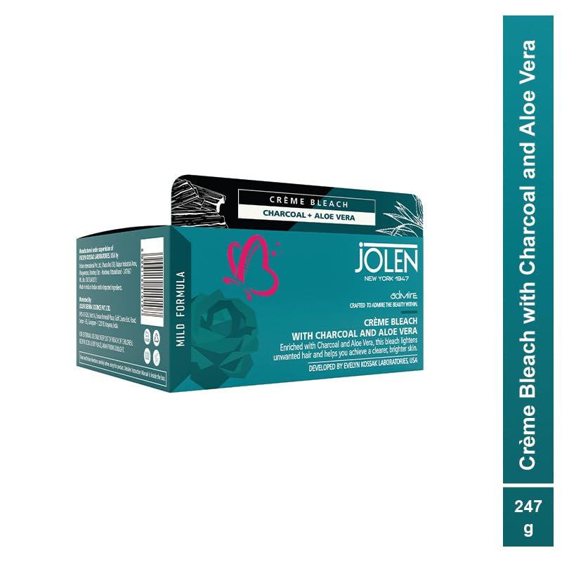 Jolen New York Jolen New York Creme Bleach with Charcoal and Aloe Vera, 247gm