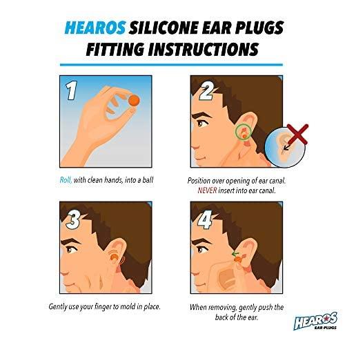 HEAROS HEAROS Reusable Kids Ear Plugs for Swimming - Floating Silicone Putty, One Size Fits All Mouldable for Ultimate Comfort, Waterproof to Prevent Swimmers Ear, 6 Pairs with Case NRR 22 Hearing Protection
