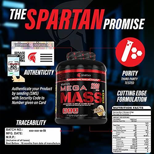 SPARTAN Spartan Nutrition Mega Mass Pro Series Weight/Mass Gainer - 5LBS, French Vanilla