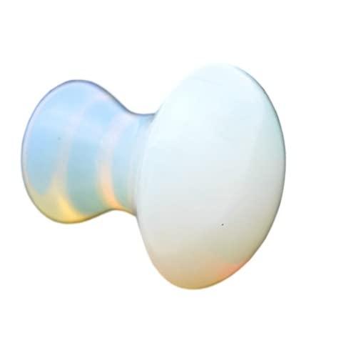Generic SS Murti 100% Pure Opalite Crystal Stone Mushroom Gua Sha Stone/Tool Face Massaging Tool With Box | Certified Opalite Gua Sha for Face Massage, Toning, Sculpting and Shaping