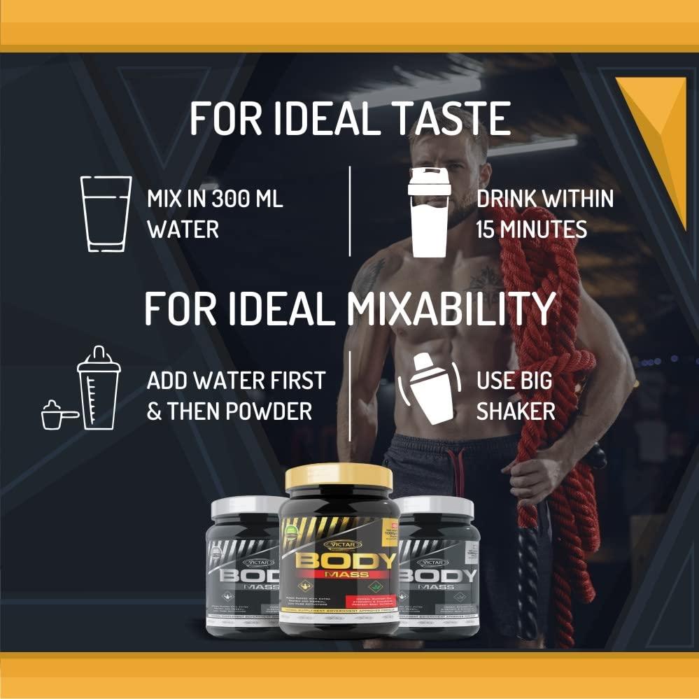 Victor Pharma Victor Pharma Body Mass Gainer Protein Calorie Weight Gainer Powder-1000 Gram With Vitamins & Minerals