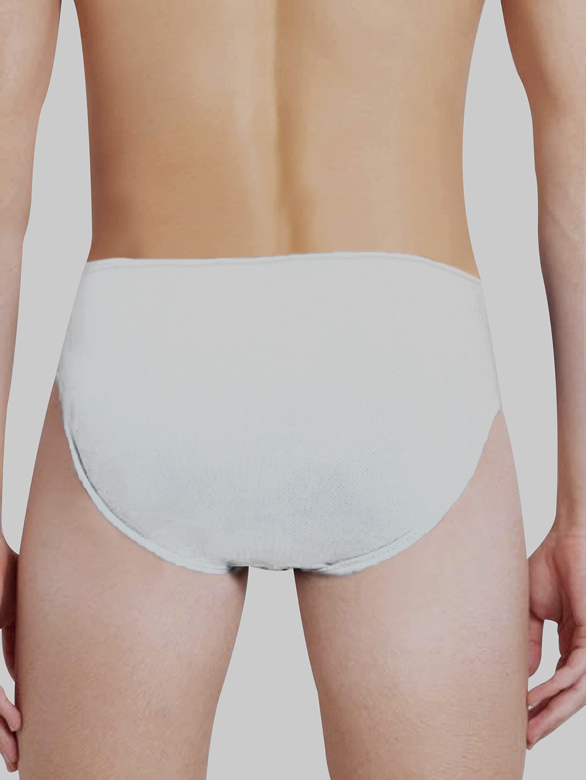 PROWEE Mens Diabetic Care Disposable Underwear Ideal for Travel, Spa, Surgeries, Hospitals (Pack of 5) (XS) White