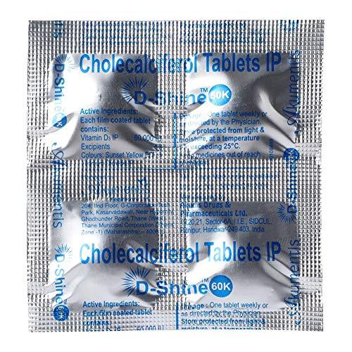 D-Shine D-Shine 60K Tablets - 4 Count (Pack of 2)