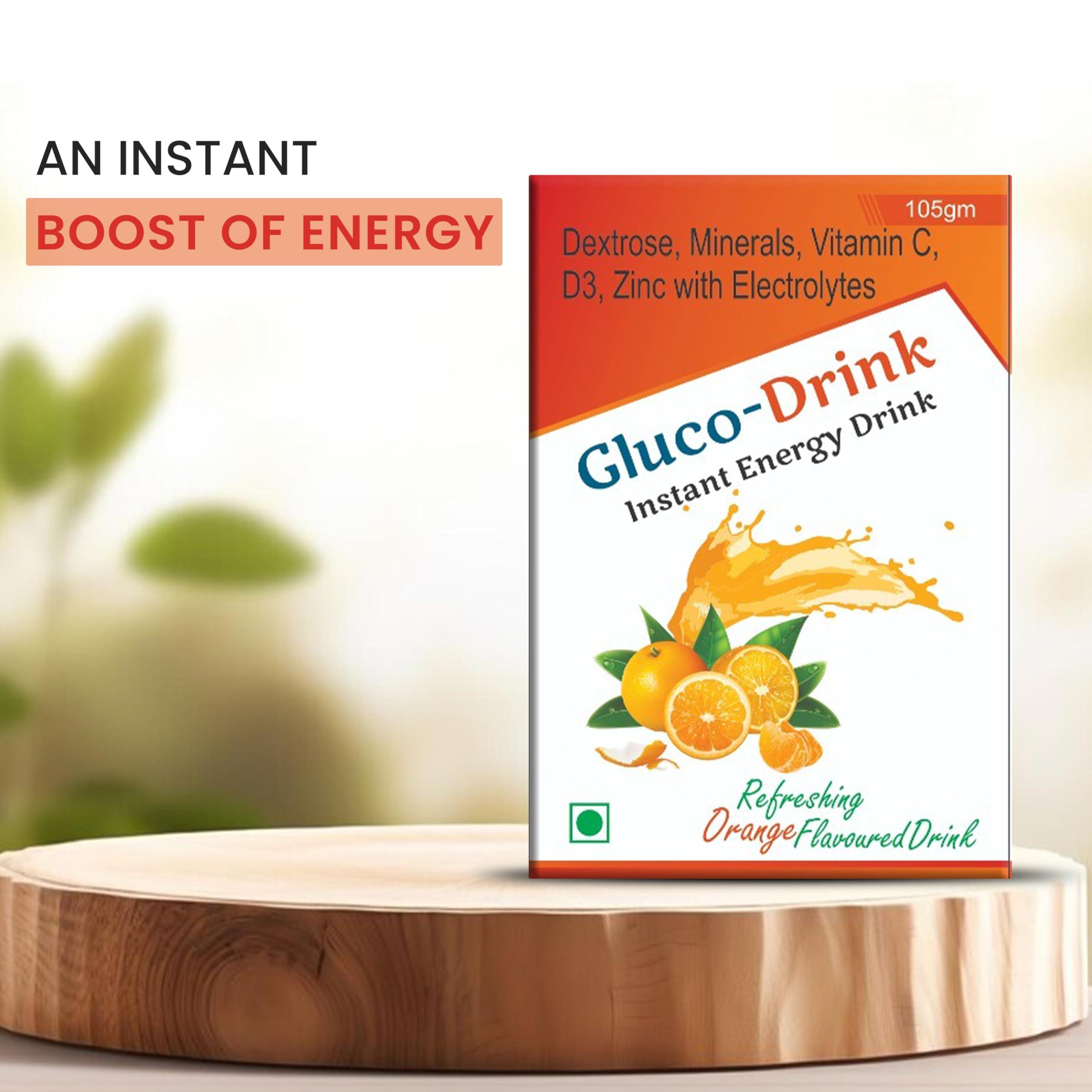 himgold HimGold Gluco-Drink (Instant Energy Drink)|Diabetic Friendly Herbal Drink,No Chemicals & Artificial Sweeteners,Low Glycemic Index(GI)| Vitamin D2 Supports Immunity Pack Of 2