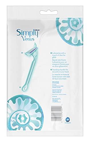 Simply Venus Womens Simply Venus Disposable Razors 9 Count