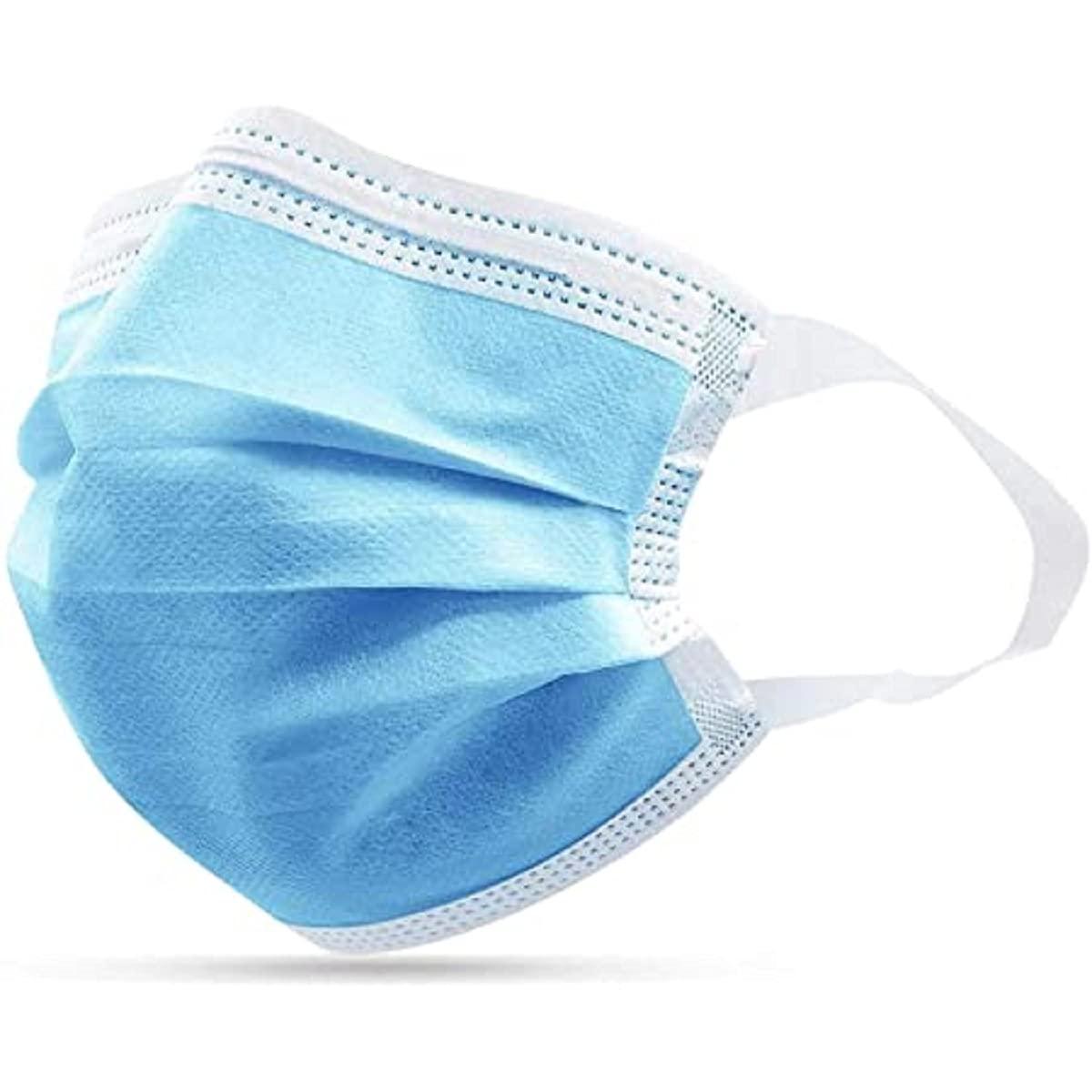 7Shield 7Shield Disposable Surgical 3Ply Unisex Mask - Ultra Soft Fabric Wide Ear Loop, Comfortable, Inbuilt Plastic Coated Nose Pin, CE and ISO Certified, Convenient Box Pack of 500 (Medical Blue Color)