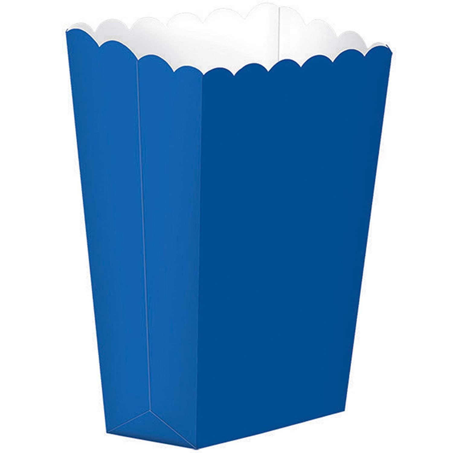 amscan Amscan Fun Small Popcorn Box, 5-1/4 x 3-3/4\"5-1/4 x 3-3/4\", Blue