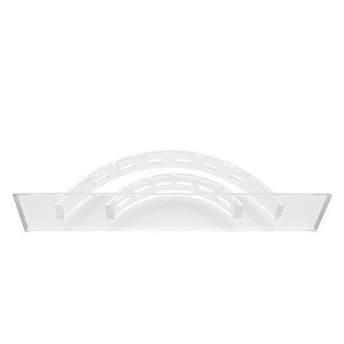 myaokue-up 1pc Tweezer Display Stand Durable Acrylic Eyelash Extension Tools Storage Holder Tweezers Scraper Shears Organize Rack, 6 Holes, Clear