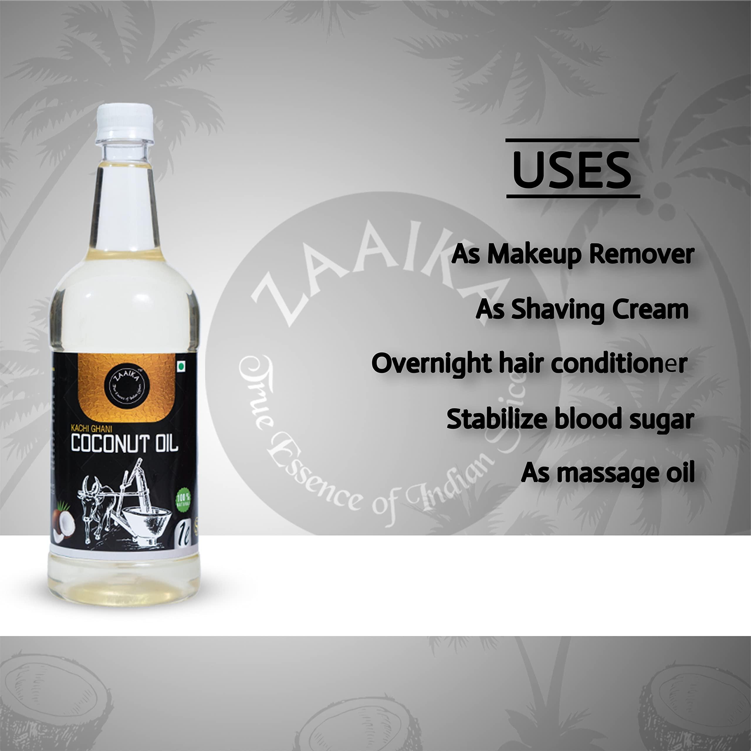 ZAAIKA ZAAIKA Cold Pressed Vergin Coconut Cooking Oil - 1L