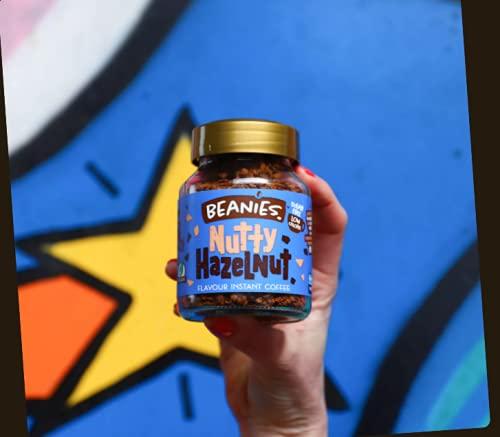 Beanies The Flavour Co Beanies|Instant Flavoured Coffee |Nutty Hazelnut|Low Calorie, Sugar Free|50 g|Pack of 1