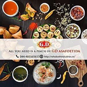 G.D G.D SPECIAL Compounded Asafoetida Powder | Hing | Perungayam Powder | Kayam Powder 40g - Pack of (8)