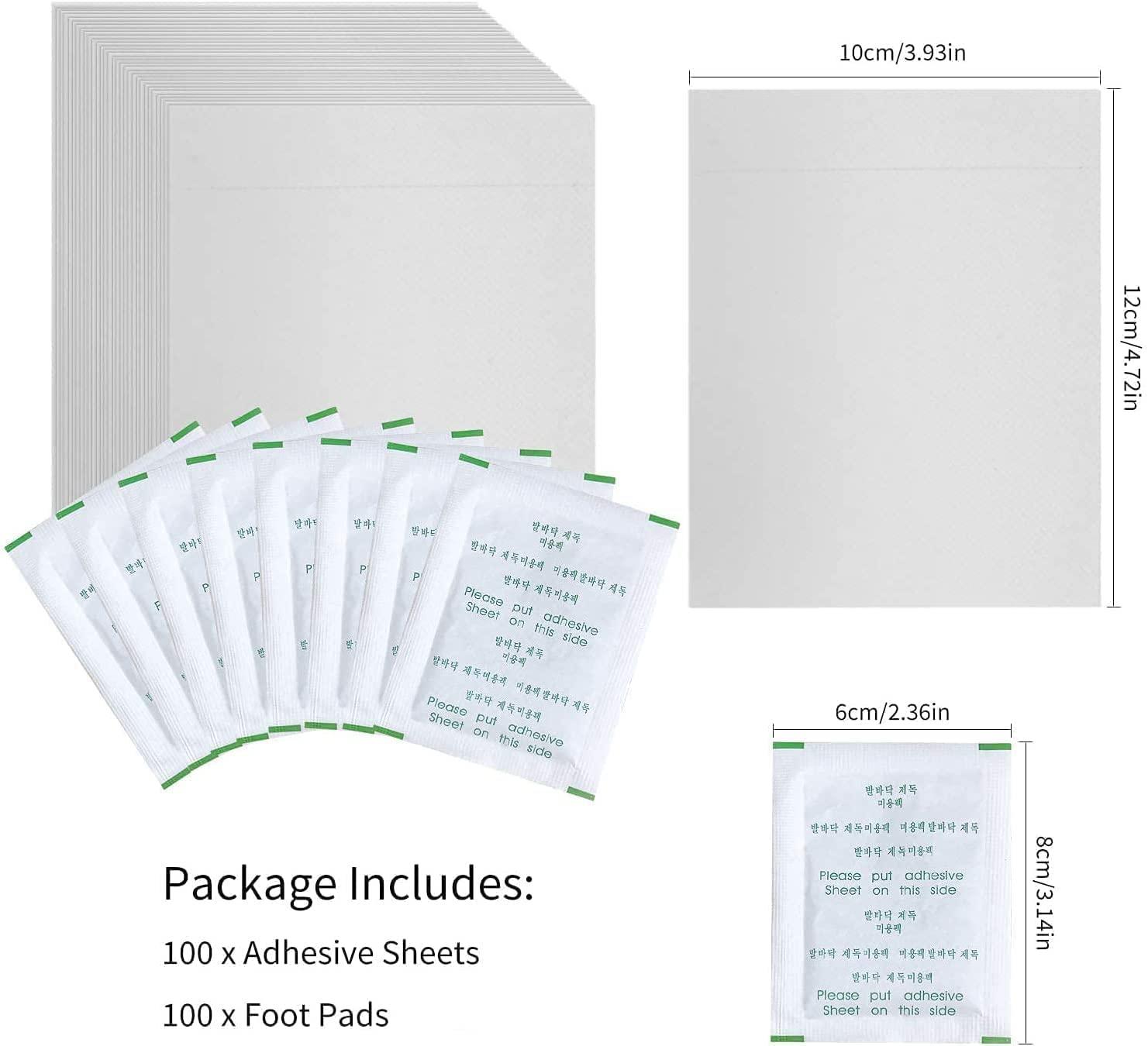 kapmore kapmore Foot Pads, 100 Relief Foot Pads And 100 Adhesive Sheets For Removing Impurities, Relieve Stress Improve Sleep