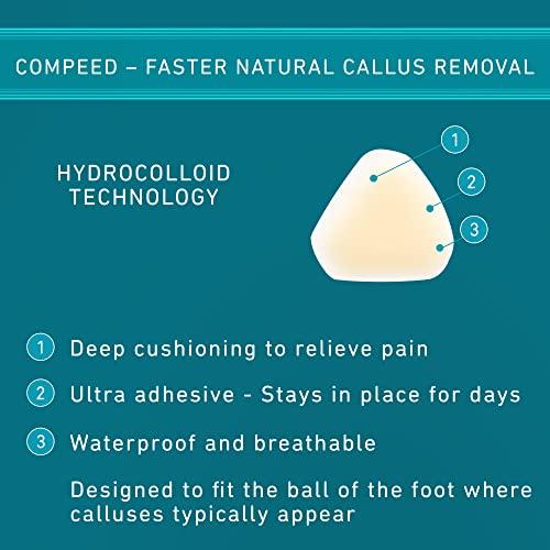 Compeed Compeed Callus Removal Bandage Strips For Under Foot Rubbing Protection, Breathable Callous Remover Pads For Feet Medium_Pack Of 6 Patches