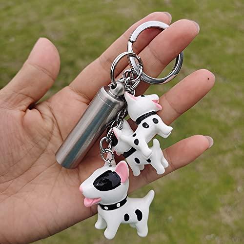 warmUS Medical Grade Stainless Steel Pill Fob with 2 Cleaner Brushes and 2 Sealing Rings Emergency Aspirin Waterproof Keychain Pill Holder(Diameter - 0.59\" x Height 1.96\")