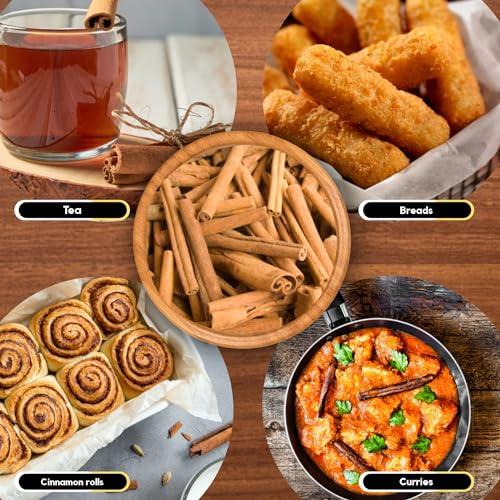 ORGANIC ZING Organic Zing Cinnamon bark - Ceylon Cinnamon Sticks for Baking, Cooking & Smoothies | Vegan | Preservative Free | Product of India - 115g resealable pack