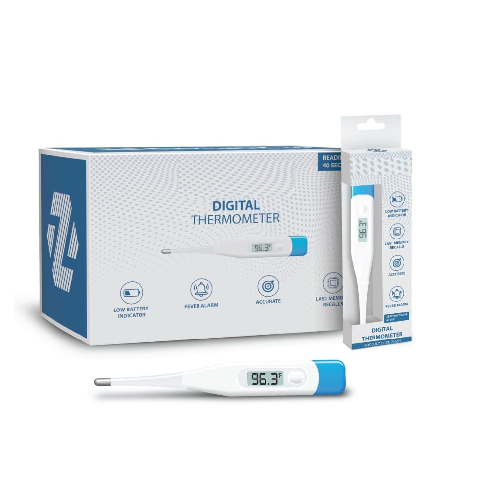 DipNish DipNish Digital Thermometer With Quick Measurement For Fever Temperature Machine Clinical Thermometer Body Temperature Thermometer For Kids & Adults Thermometer For Oral, Underarm & Rectal