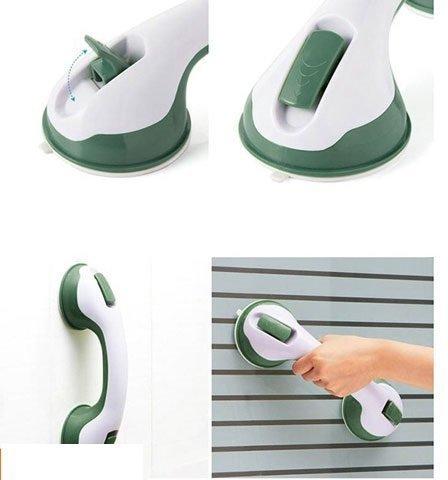 PARVY PARVY Non Slip Bathroom Accessories Suction Handle Helping Handle Handrail for Old Age People & Children Bathroom Bath Tub Shower Washroom Toilet Room Wash Area Grab Bar (1Pcs)