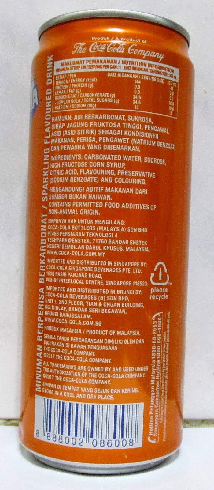 Fant Fant ChefsNeed Fantaa Orange Flavour 320ml , Pack of 12 Cans (Imported Product)