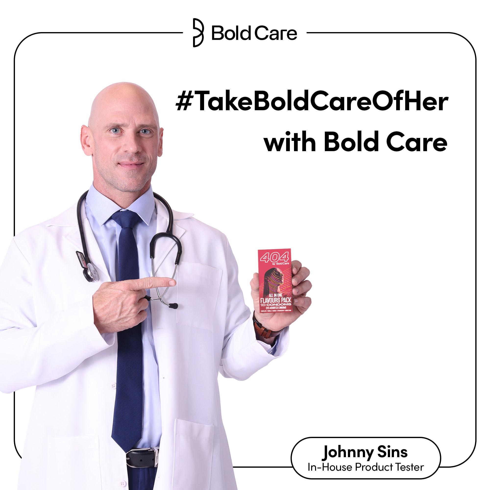 Bold Care Bold Care 404 All-In-One Multi-Flavour Condoms Pack - 2 x 5 Assorted condoms in each pack - (Pack of 3)