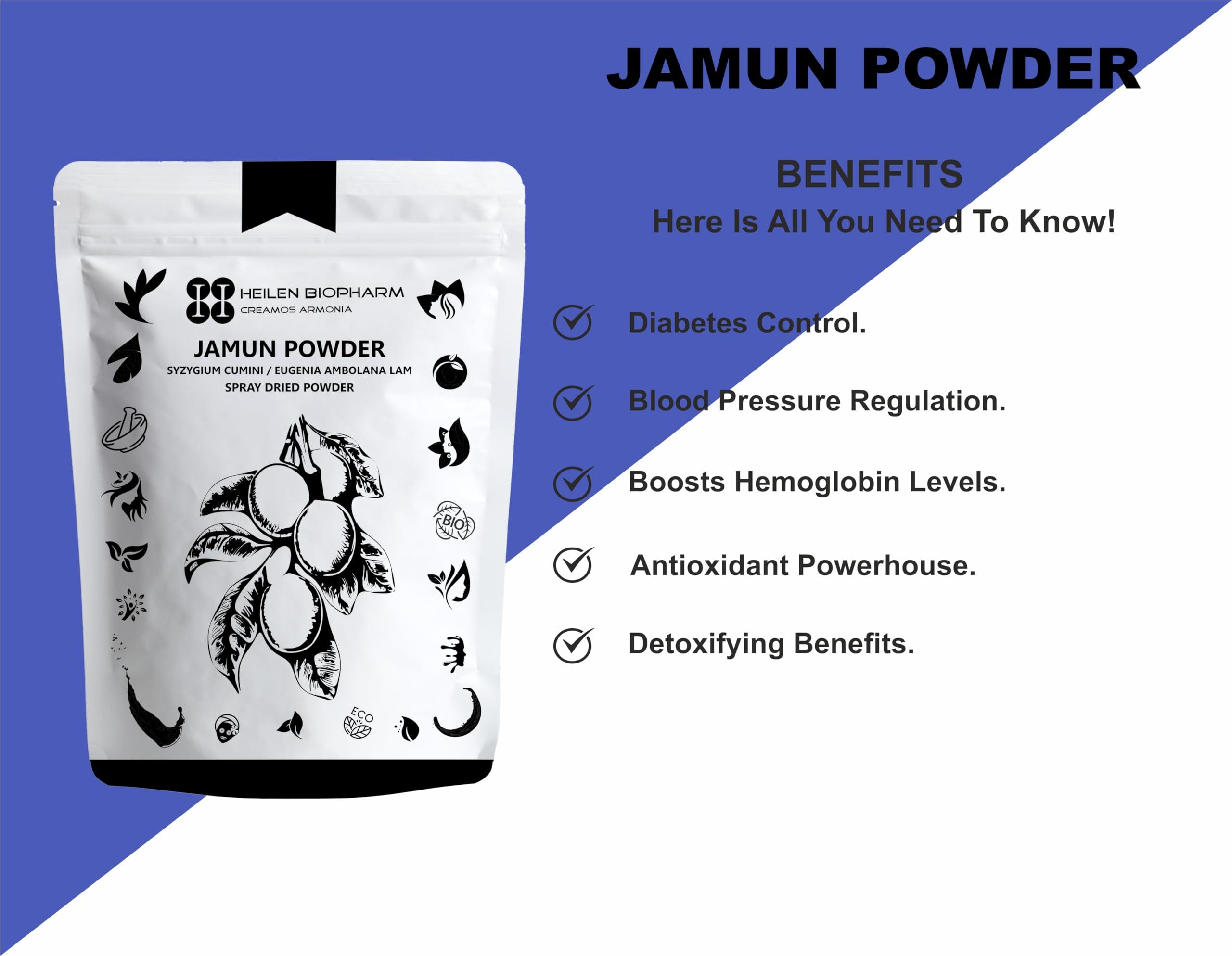 HEILEN BIOPHARM Heilen Biopharm Jamun (Eugenia Jambolana Lam/Syzygium Cumini) Powder For Healthy Nutrition - 800 g Pack of 1