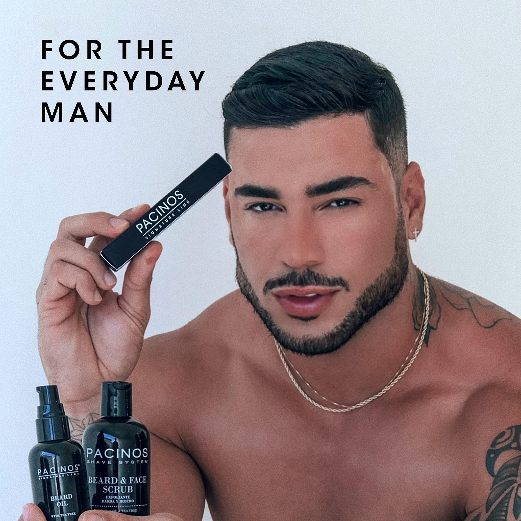 Pacinos Pacinos Shave System Aloe & Tea Tree Beard & Face Scrub 4 oz