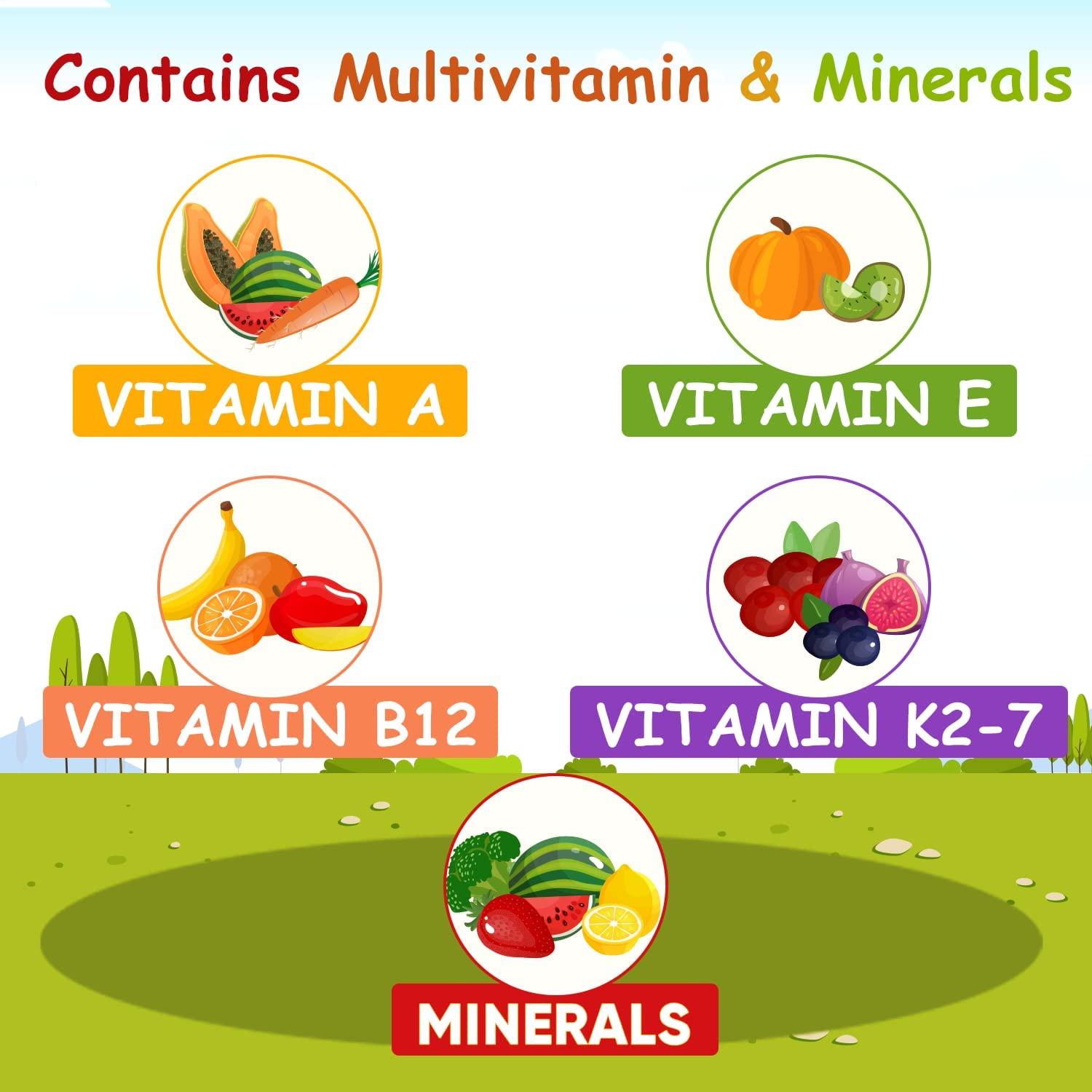 Arokid Arokid Aries Multivitamin&Multimineral Syrup For Kids With Iron,Zinc,Vitamin A,E,B12&K2-7 Health-Height Booster Great Taste Of Mix Fruit Strong Muscle And Better Immunity 110Ml(Pack Of 1)