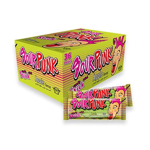 Sour Punk Sour Punk Mini Apple Candy Sticks 20g - Pack of 36