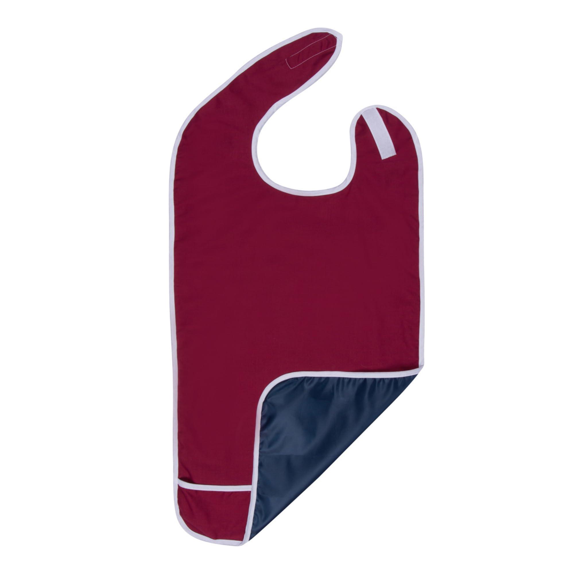 Shorewood Medical Adult Bibs, Clothing Protector- Absorbent, Waterproof. Keeps Mealtime Neat.
