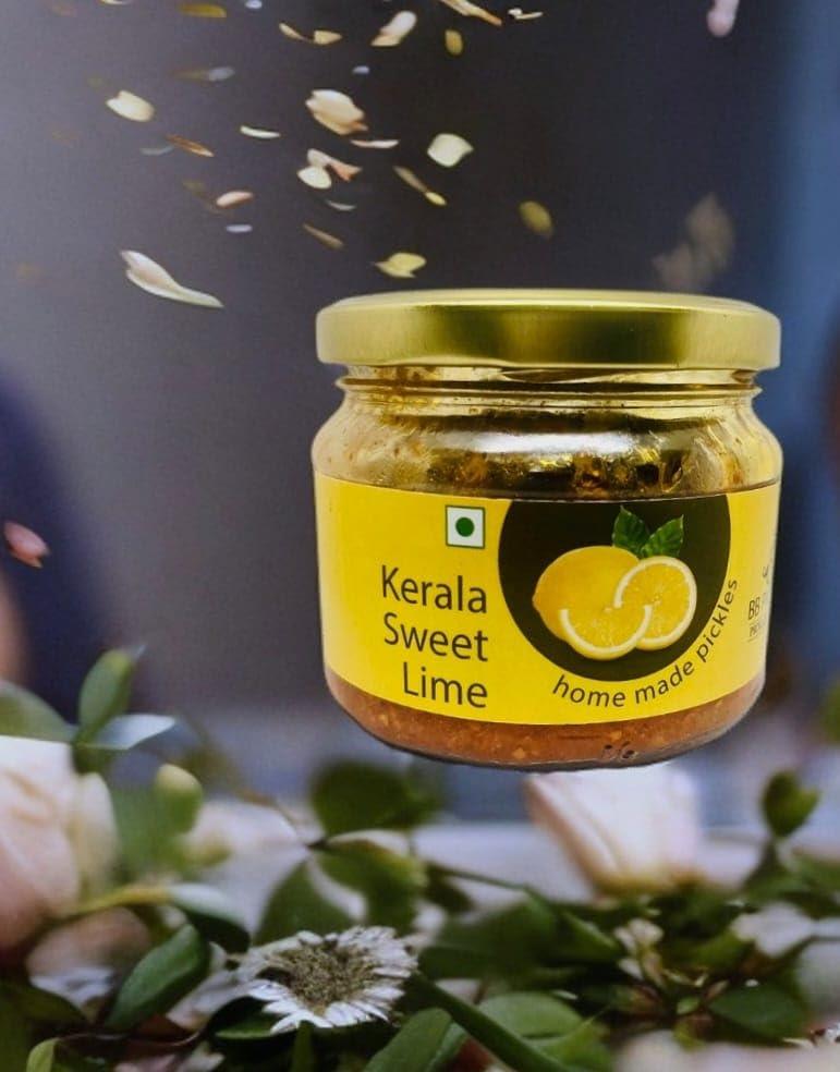 BB PICKLES BB PICKLES Homemade Goan Mango Chunda/Kerala Sweet Lime/Khatta Meetha Mango Pickle Authentic Recipe and Taste (Pack of 3 Jar 300g Each)