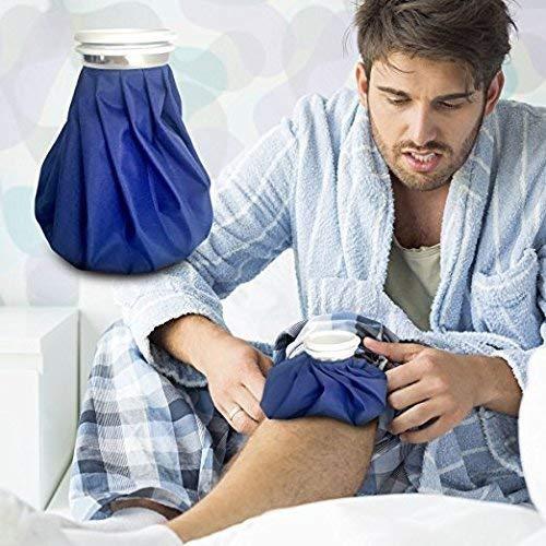 ikis ikis Ice bag for Pain Relief Cold Ice Pack Bag for Pain Relief Cold or Hot Water Bag for Pain Relief, Injuries, and Cold Therapy Comes with Leak-free Closure (Cover Color & Design may vary)