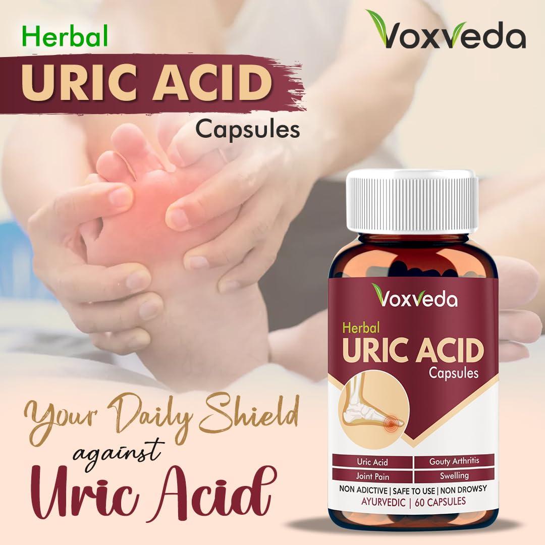 ad ALICANTO DRUGS Uric Acid Capsules, Herbal Joint Support Supplements, Uric Acid for Pain Relief, Ayurvedic Proprietary for Gout pain Joint Support