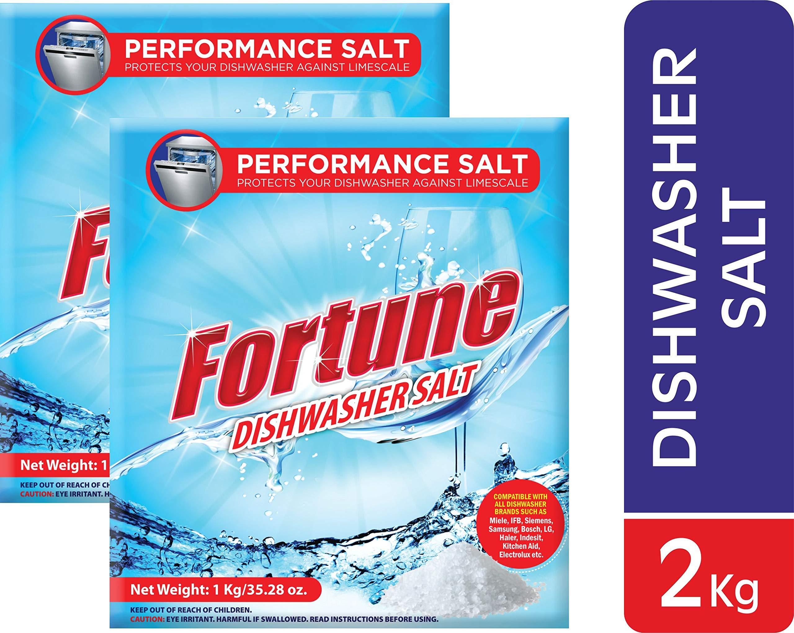 Fortune Fortune Dishwasher Detergent - 1 kg & Fortune Dishwasher Active Salt - 1 kg (Pack of 2)