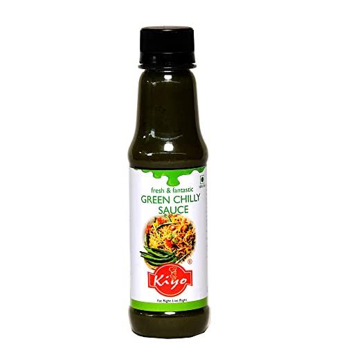 Kiyo KIYO Combo Pack Of Red Chilly Sauce, Green Chilly Sauce, Soya Sauce & Red Chilly Garlic Sauce || Vegan and Natural Ingredients || Made With Fresh Chillies And Garlic || 210 gm Each (Pack Of 4)