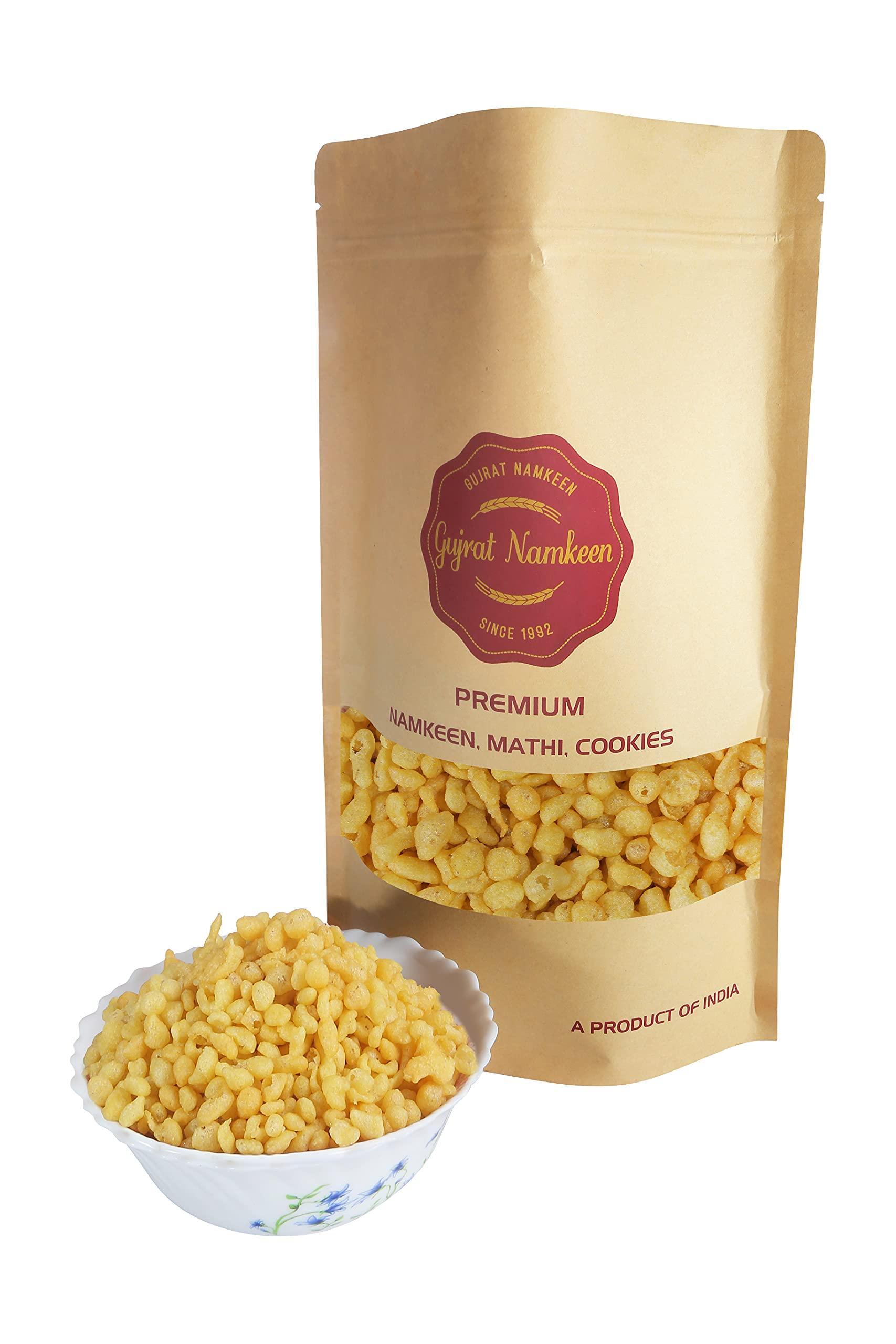 Gujrat Namkeen Gujarat Namkeen Hand Made Gujarati Plain Boondi Pure Vegetarian Snacks (400 Gram)|| Indian Snacks || Homemade and Ready to Eat, Spicy Namkeen,(400 gram)