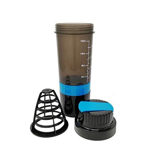 BSPA BSPA shake me tab water bottle Gym Protein & Supplement Shaker Bottle 500 ml Shaker blue