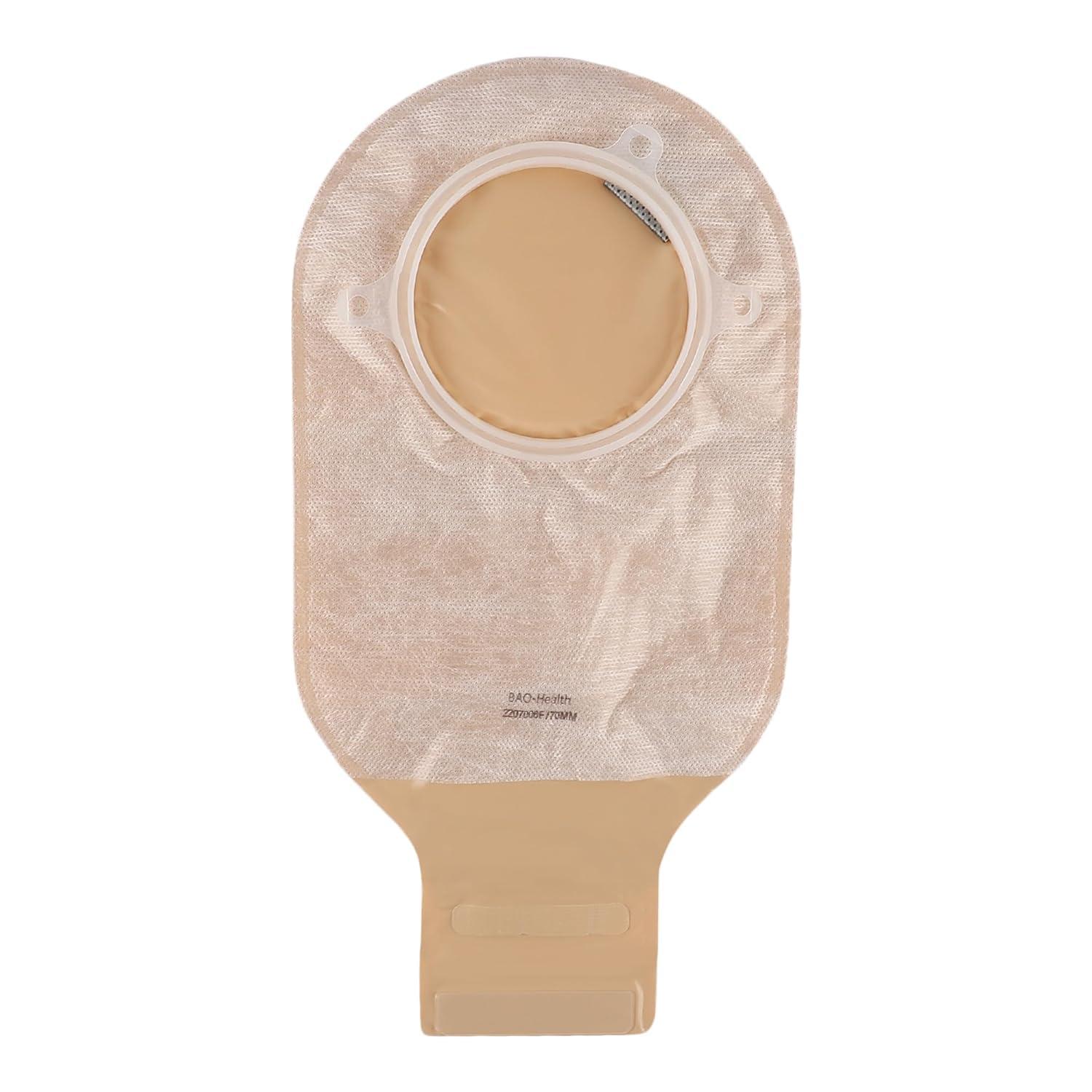 Bao Health Bao Health, 70 mm Skin Barrier Flange and Two piece open Pouch with filter & Velcro closure for Colostomy and Ileostomy (3017001+2207008F) (Set of 2)