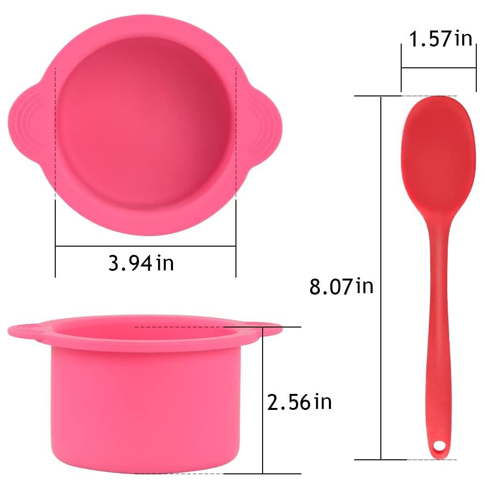 Bestidy Bestidy Wax Warmer Silicone Bowl Replacement,Wax Pot with 1 Pcs Wax Spatula,Heat Safe, Non-stick, and Easy Clean,Reusable & Removable Waxing Liner for All Kinds of 18oz Wax Heater Machine