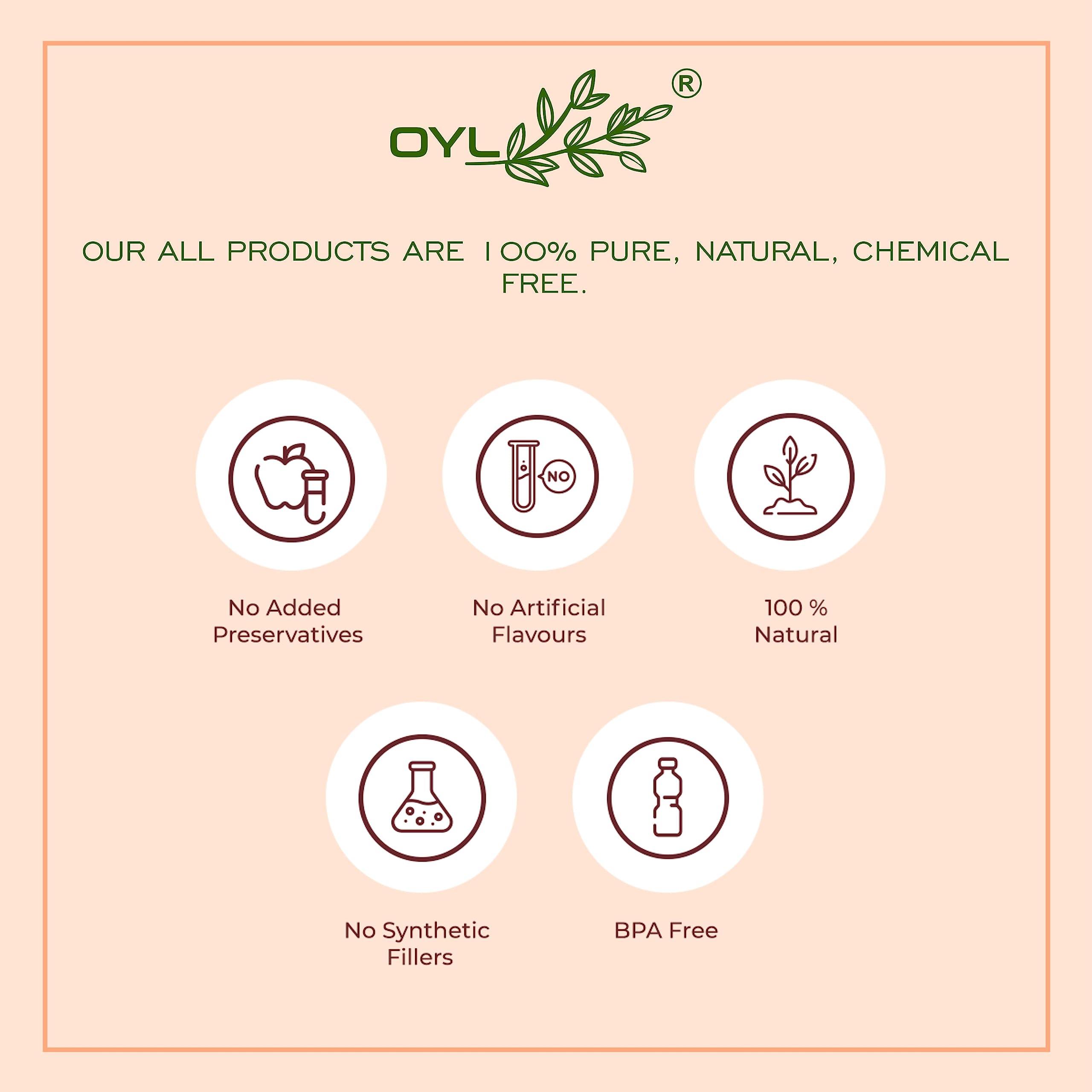 OYL OYL Natural Ashwagandha, Shatavari, Safed Musli, Kaunch Beej, Gokhru Powder Combo Packs - 500g (100g Each Pack Of 5)