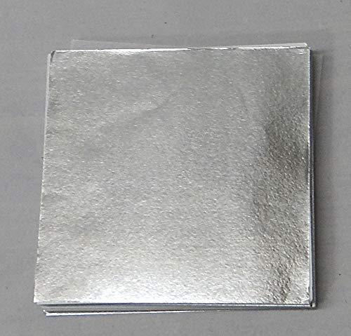 DHAWAK Dhawak Chandi Vark/German 100% Pure World's Finest Silver Leaves - 300 Pcs