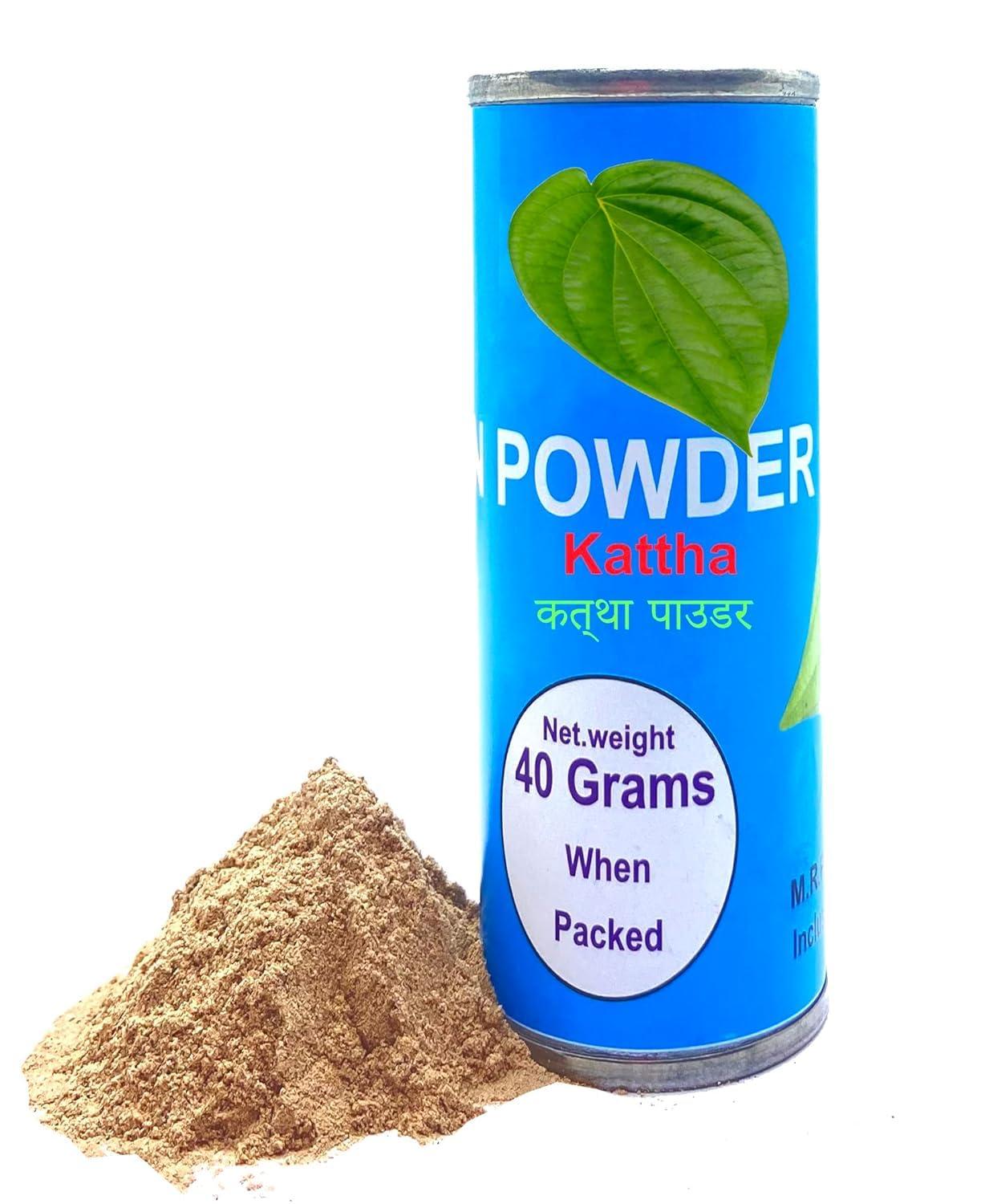 Seno Pan Chuna Paan Chuna and kattha powder Combo Pack of 2, Pan Choona, Supari Chuna, (Calcium Carbonate) 140g chuna + 40g kattha powder