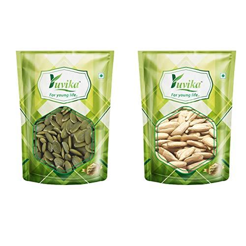 Yuvika YUVIKA Combo Pumpkin Seeds & Sunflower Seeds 500 Grams (250 Grams Each)