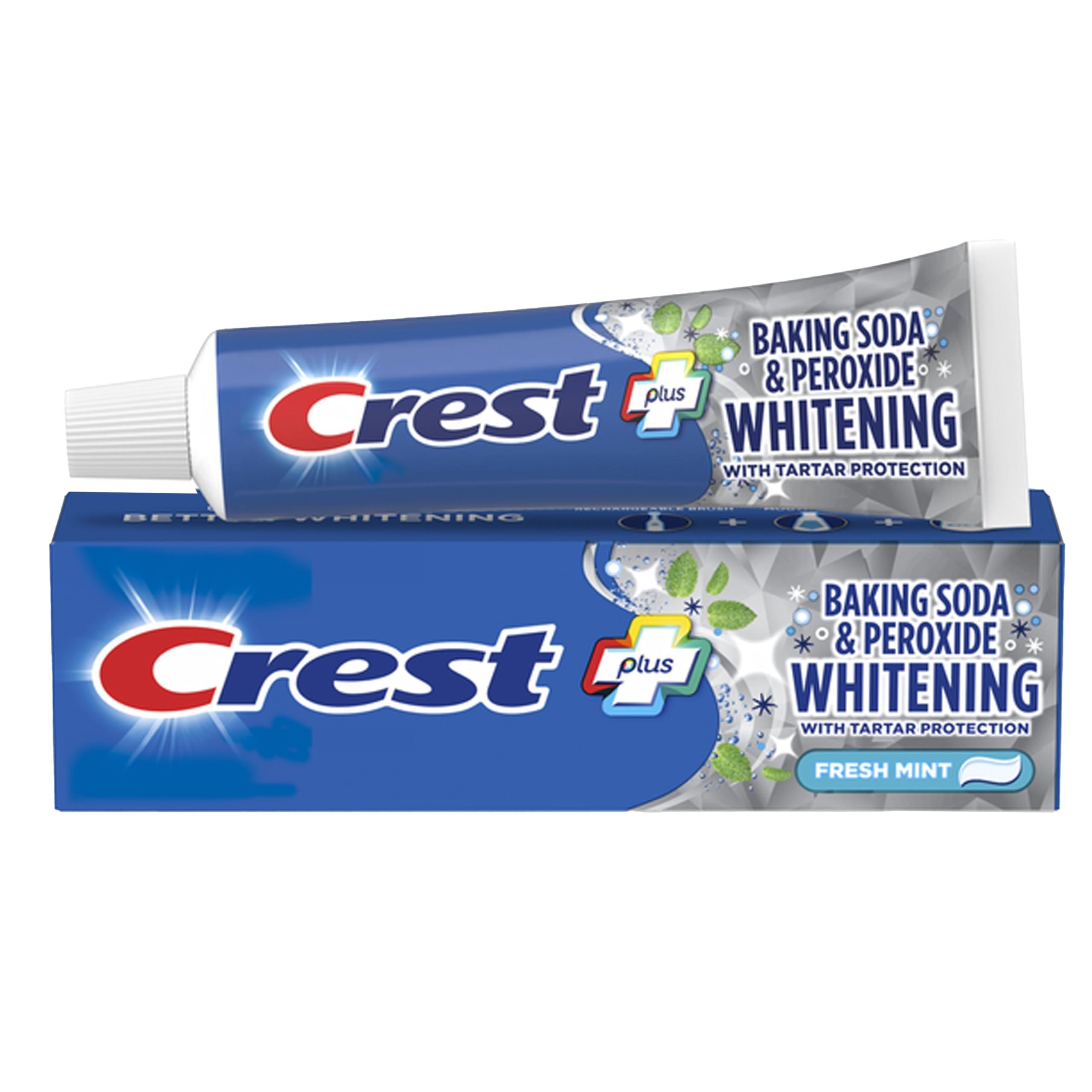 Crest Crest Baking Soda & Peroxide Whitening with Tartar Protection Striped Toothpaste - Fresh Mint, 230g (8.2oz)