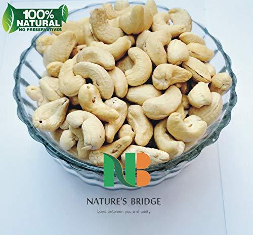 Nature's Bridge Nature's Bridge Premium Whole Cashew Nuts 400 gm / Kaju Sabut / Kaju / Jumbo Size Kaju / Cashew Nuts - 400 gm Jar Pack
