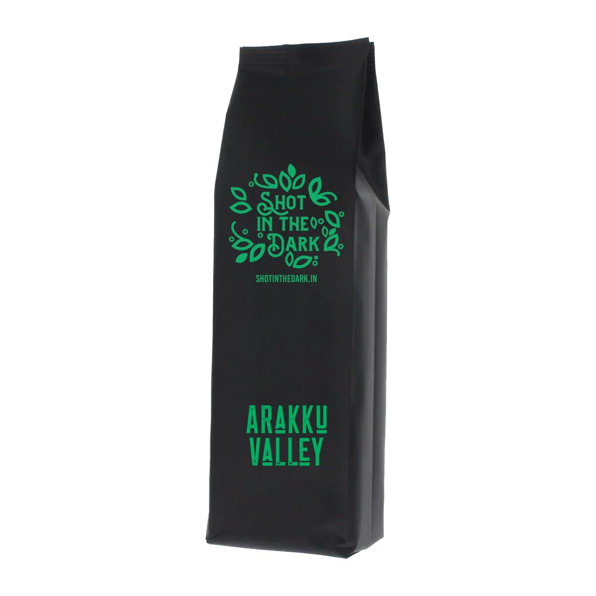 Shot In The Dark Shot In The Dark : Arakku Valley Medium Dark Roast 250 g | Made with 100% Specialty Grade Arabica Freshly Roasted Coffee Beans (Home Espresso, 250 Gram)
