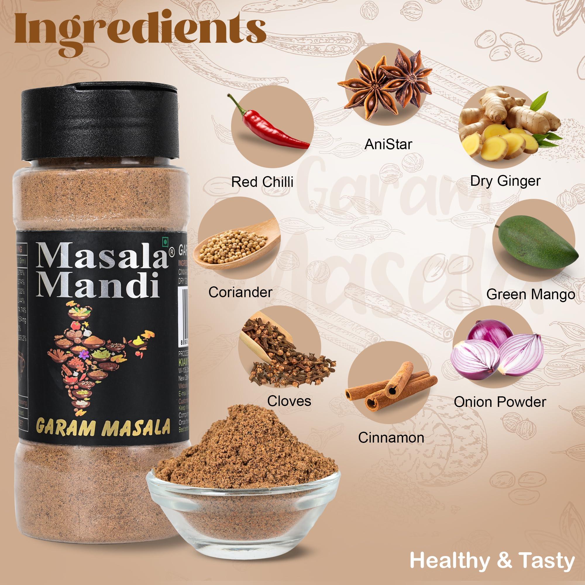 Masala Mandi Masala Mandi Garam Masala Powder 100 Gram | Rich in Flavor, Naturally Processed and No Preservatives