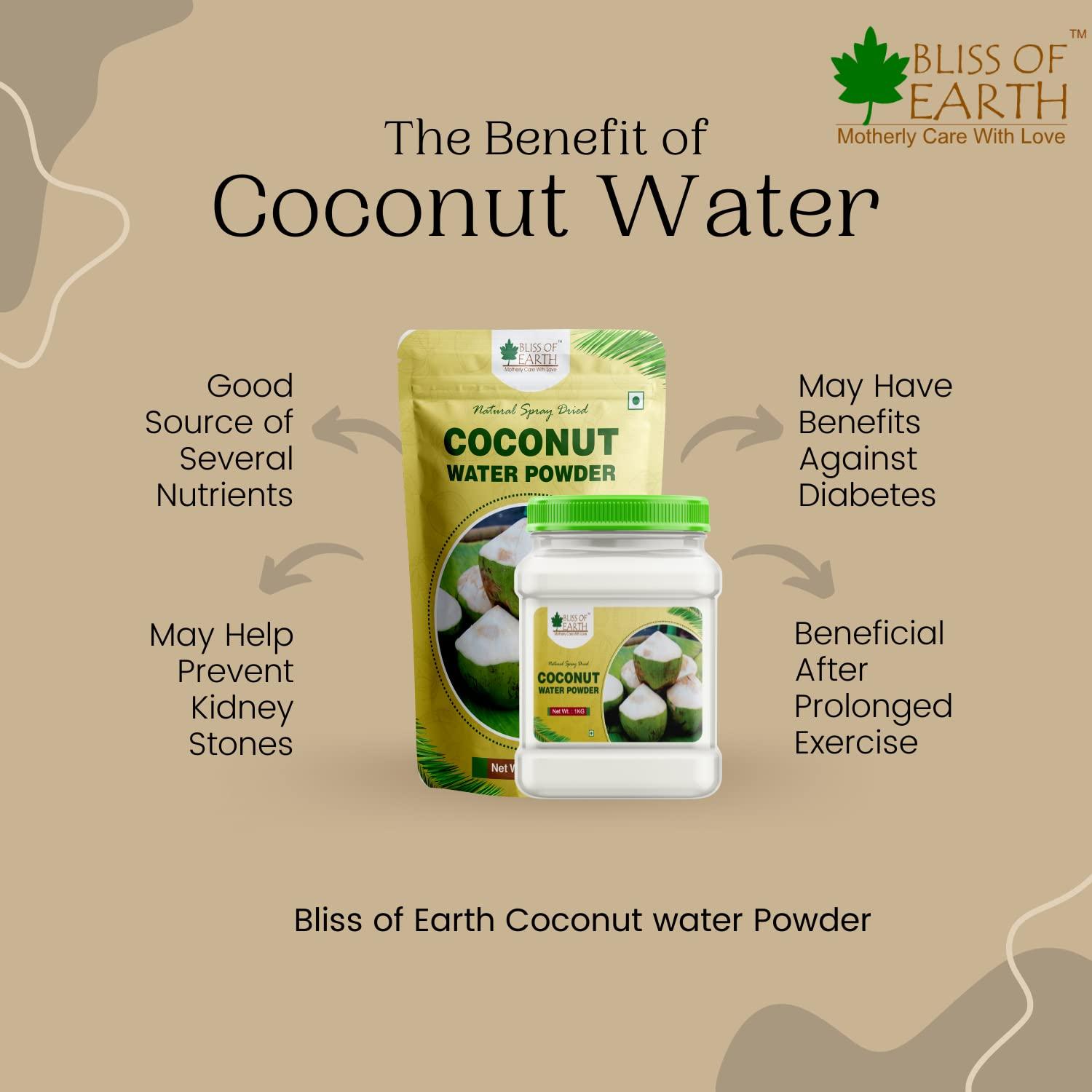 BLISS OF EARTH Bliss of Earth 2x200 Gram Coconut Water Powder Natural Spray Dried (Pack 2)