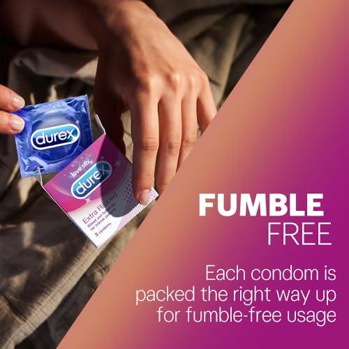 Durex Pleasure Packs (Durex Extra Thin 10s, Extra Ribbed 10s, Extra Thin 10s, Extra Ribbed 10s, Intense Tingling Lube 50 ml)