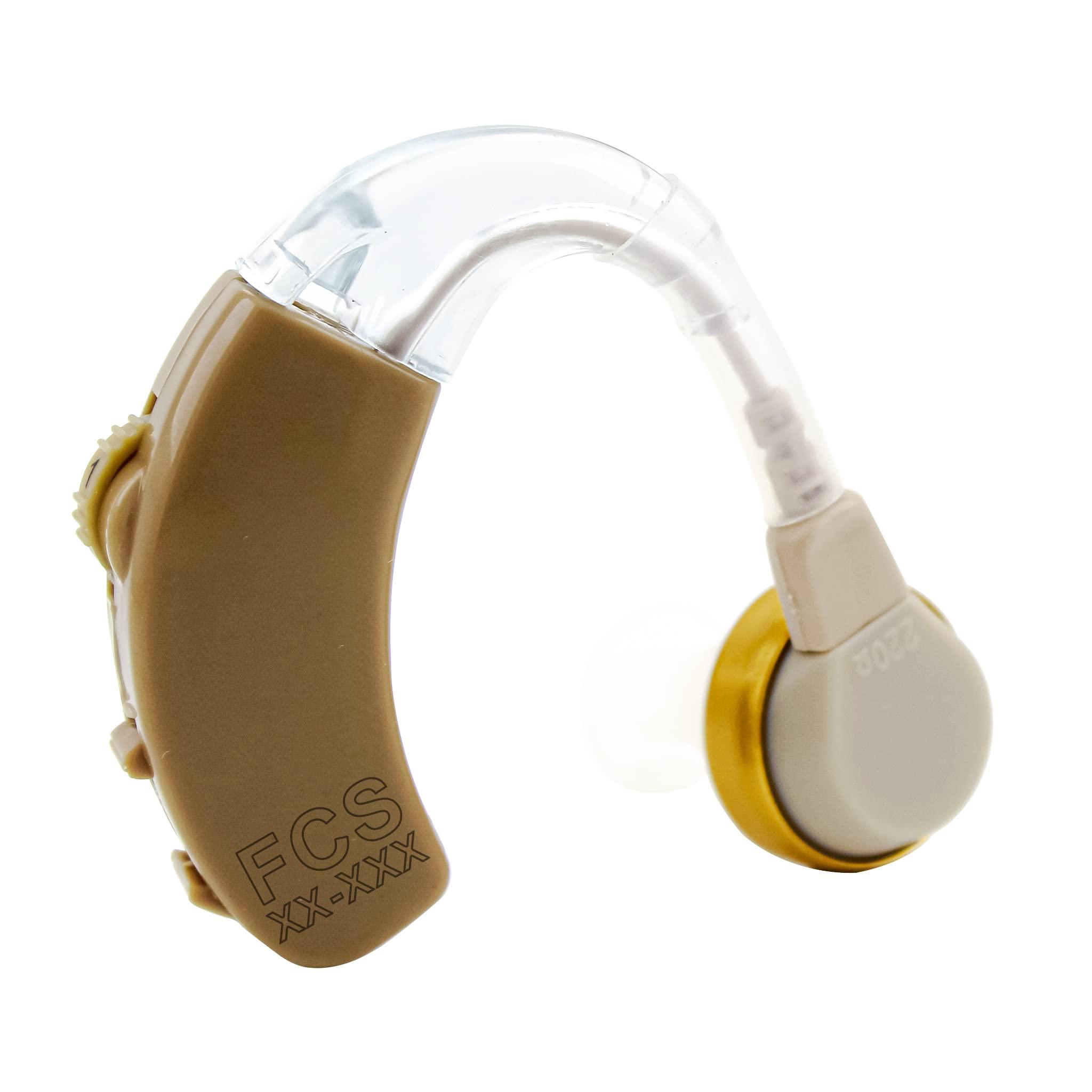FCS FCS V-17 Personal Sound Amplifier for Elderly Deaf People Analogue BTE Hearing Aid For Mild Hearing Loss.